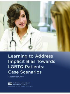 Learning to Address Implicit Bias Towards LGBTQ Patients ...