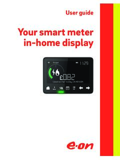 Your smart meter in-home display - E.ON Energy UK