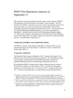 FDNY Fire Operations response on September 11