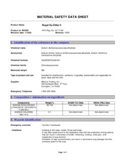 MATERIAL SAFETY DATA SHEET - ACCO Unlimited Corporation