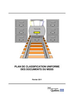 Guide du Plan de classification uniforme des documents du ...