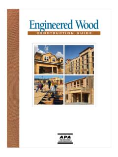Engineered Wood Construction Guide, Guide to Engineered ...