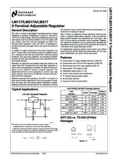 LM117/LM317A/LM317 3-Terminal Adjustable Regulator