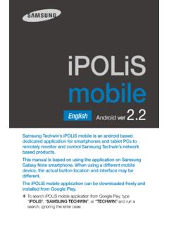 iPOLiS mobile - Samsung CC