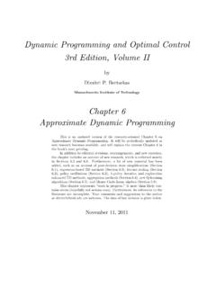 Dynamic Programming and Optimal Control 3rd Edition, …