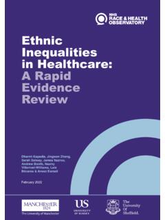Ethnic Inequalities in Healthcare: A Rapid Evidence Review