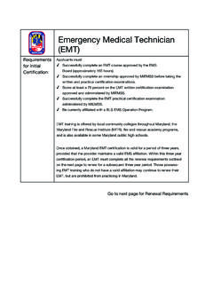 Emergency Medical Technician (EMT) - miemss.org