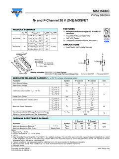 N- and P-Channel 20 V (D-S) MOSFET