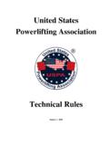 United States Powerlifting Association - USPA