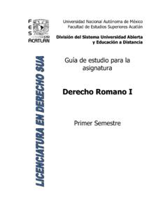 Derecho Romano I - Portal CETED Fes Acatl&#225;n