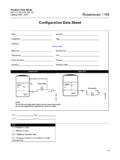 Product Data Sheet Rosemount 1199 Configuration Data Sheet