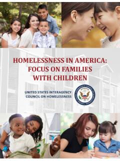 HOMELESSNESS IN AMERICA: FOCuS ON FAMILIES wItH …