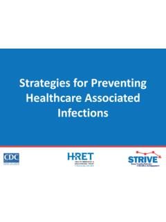 Strategies for Preventing Healthcare Associated Infections