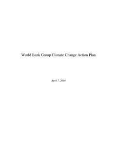 World Bank Group Climate Change Action Plan