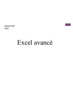 Excel avanc&#233; - LAAS