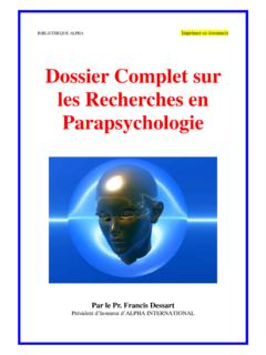 Dossier Complet sur les Recherches en Parapsychologie