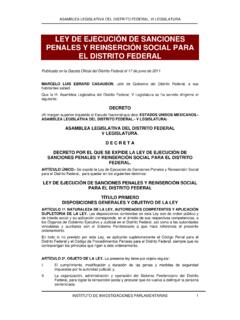 LEY DE EJECUCI&#211;N DE SANCIONES PENALES Y REINSERCI&#211;N …