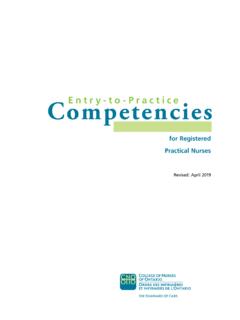 Competencies Entry -to -Prac tice - CNO