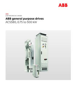 LOW VOLTAGE AC DRIVES ABB general purpose drives …