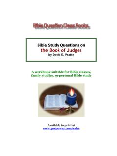 Bible Study Questions on the Book of Judges