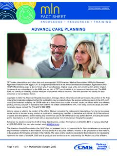 Advance Care Planning - Centers for Medicare &amp; Medicaid ...
