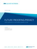 FUTURE PROOFING PRIVACY - oliverwyman.com
