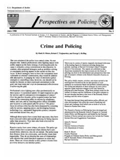 Crime and Policing - Office of Justice Programs