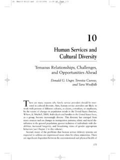 Human Services and Cultural Diversity - SAGE Publications …