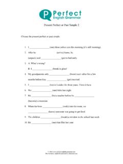 present perfect or past simple 2