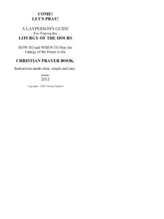 CHRISTIAN PRAYER BOOK. - Radio Maria - Home