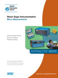 Strain Gage Instrumentation - vishaypg.com