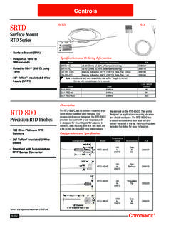 RTD 800 - Chromalox