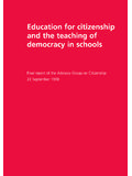 Education for citizenship and the teaching of …