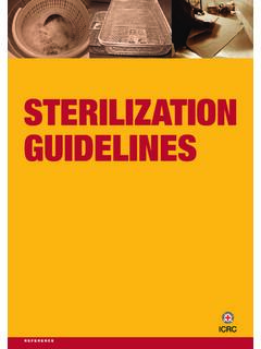 Sterilization Guidelines - International Committee of …