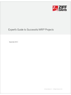 Expert’s Guide to Successful MRP Projects - Toolbox.com