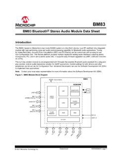 BM83 Bluetooth&#174; Stereo Audio Module DS