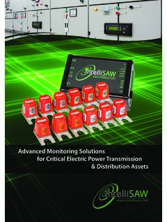Advanced Monitoring Solutions for Critical Electric Power ...