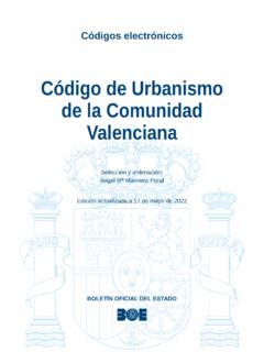 C&#243;digo de Urbanismo de la Comunidad Valenciana