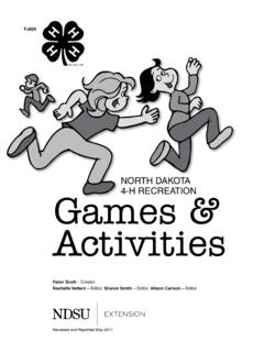 North Dakota 4-H Recreation Games &amp; Activities
