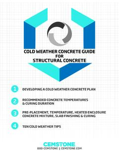 COLD WEATHER CONCRETE GUIDE FOR STRUCTURAL …