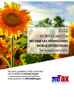 Income Tax Withholding Rates and Instructions Booklet 2022
