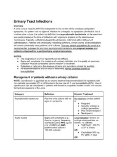Urinary Tract Infections - UCLA Health
