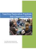 Teaching Restorative Practices with Classroom Circles