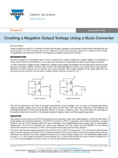 Creating a Negative Output Voltage Using a Buck Converter