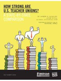HOW STRONG ARE U.S. TEACHER UNIONS? A STATE-BY-STATE