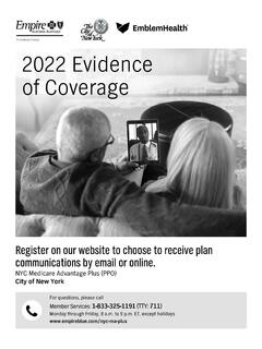 2022 Evidence of Coverage www.empireblue.com/nyc-ma-plus