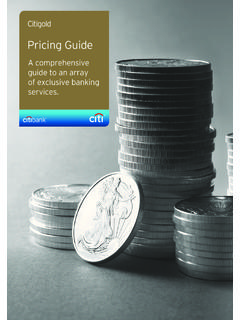 CG pricing guide A4 300518 - Citibank Singapore
