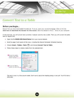 Convert Text to a Table - mygetinteractive.com