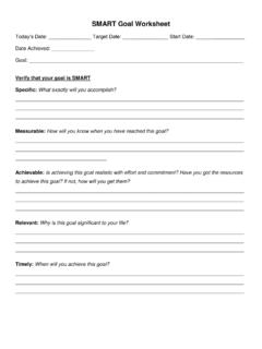 SMART Goal Worksheet - mcckc.edu
