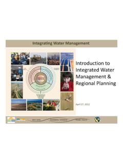 Introduction to Integrated Water Management Regional …